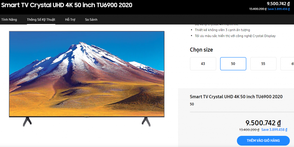 Khuyến mãi TIVI samsung